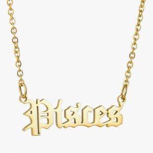 Zodiac Necklace, Horoscope Birth Star Sign Letter Astrology Constellation